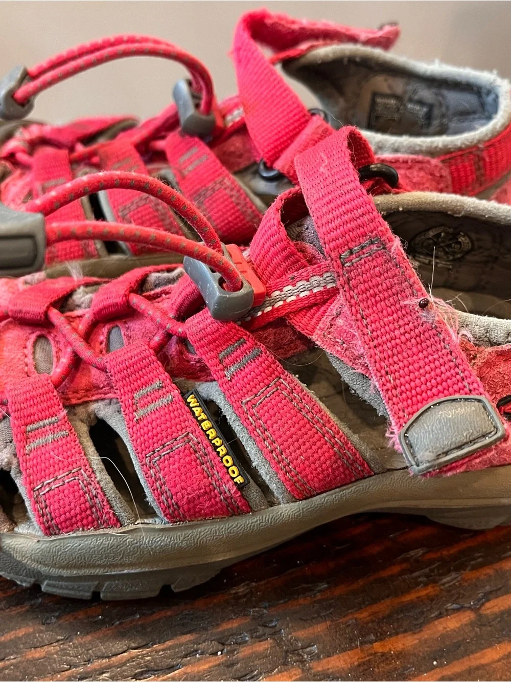 Keen Kids Hot Pink Closed-Toe Hiking Sandals